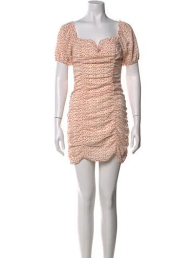 Pre-owned Astr Floral Print Mini Dress In Pink