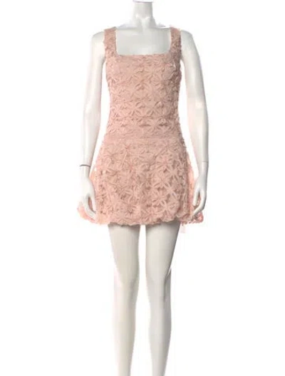 Pre-owned Astr Floral Print Mini Dress In Pink