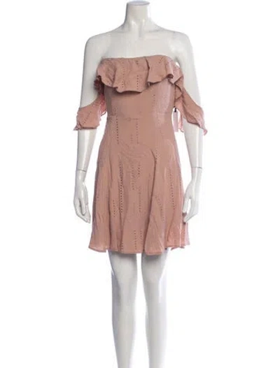 Pre-owned Astr Floral Print Mini Dress In Pink