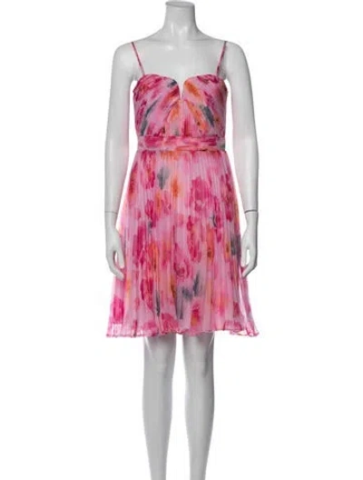 Pre-owned Astr Floral Print Mini Dress In Pink