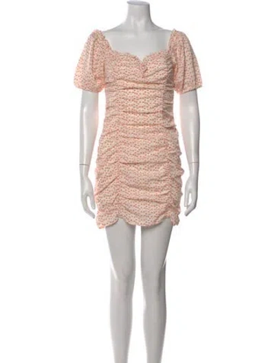 Pre-owned Astr Floral Print Mini Dress W/ Tags In Pink