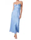 Astr Florianne Maxi Dress In Blue In Blue