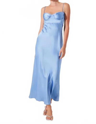 Astr Florianne Maxi Dress In Blue