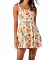 Astr The Label Tinesha Tie Strap Cotton Mini Sundress In Multi