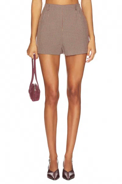 Astr The Label Preston Shorts In Brown