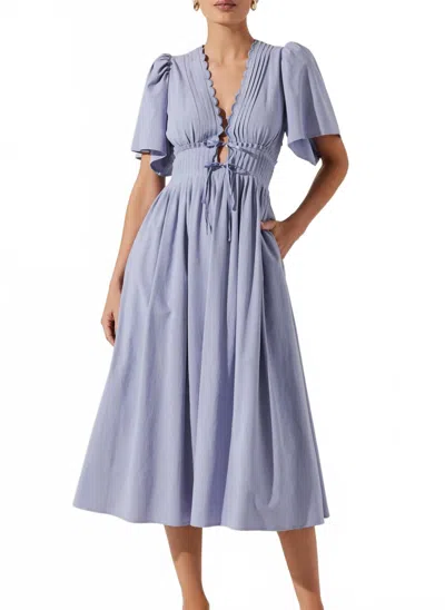 Astr Hadleigh Dress In Periwinkle Blue In Purple