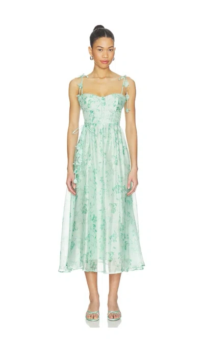 Astr The Label Halcyon Dress In Green