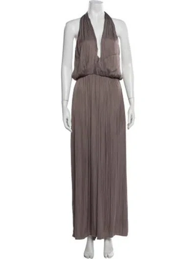 Pre-owned Astr Halterneck Jumpsuit In Neutrals