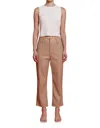 Astr Haven Faux Leather Pants In Tan In Multi