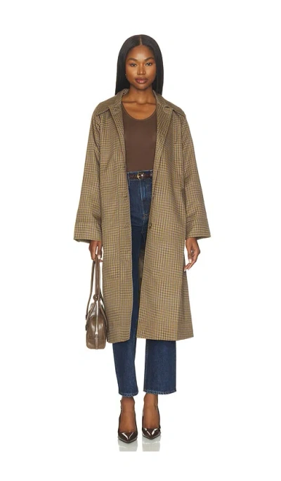 Astr Heaven Trench Coat In Purple