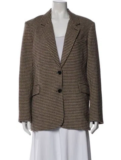Pre-owned Astr Houndstooth Print Blazer In Multi