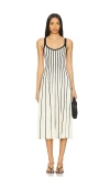 Astr Irecia Stripe Sweater Midi Dress In Striped In Multi