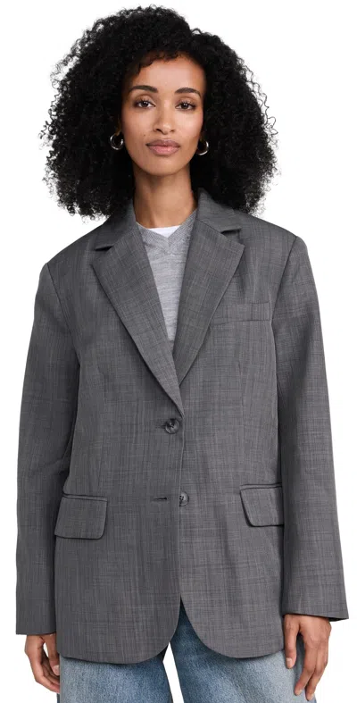Astr Isadora Blazer Charcoal In Pink