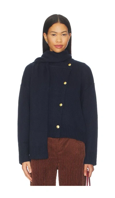 Astr Jackeline Cardigan In Blue