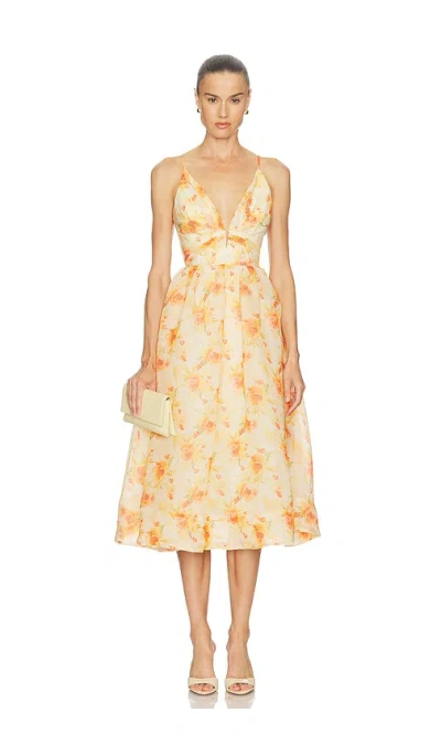 Astr Janna Dress In Yellow