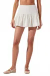 Astr Jenika Drop Waist Mini Skirt In Off White In White