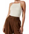 Astr Jenini Knit Top In Cream In Neutral