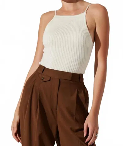 Astr Jenini Knit Top In Cream In Neutral