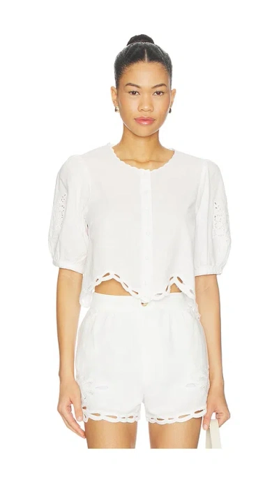 Astr Joellyn Top In White