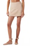 Astr Joly Pearl Skirt In Blush In Gold