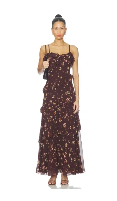 Astr Journee Dress In Brown