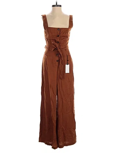Pre-owned Astr Jumpsuit In Brown