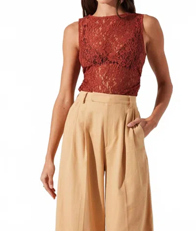 Astr Kairi Top In Spice In Brown