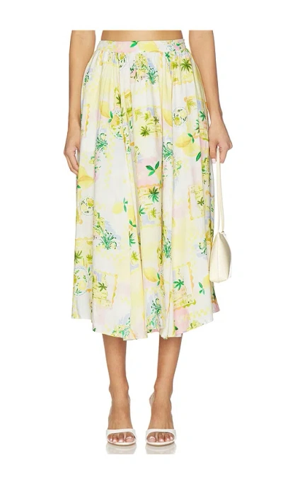 Astr Kaleigh Skirt In Multi