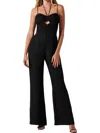 Astr Kamora Front Cutout Jumpsuit In Black In Black