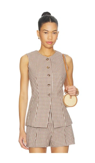 Astr Karan Vest In Brown