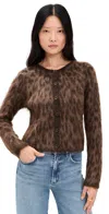 Astr The Label Katria Fuzzy Cheetah Print Cardigan In Animal Print