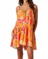 Astr Keala Dress In Orange Multi In Orange