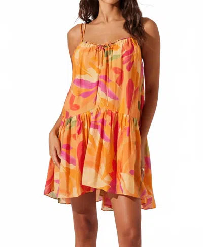 ASTR KEALA DRESS IN ORANGE MULTI