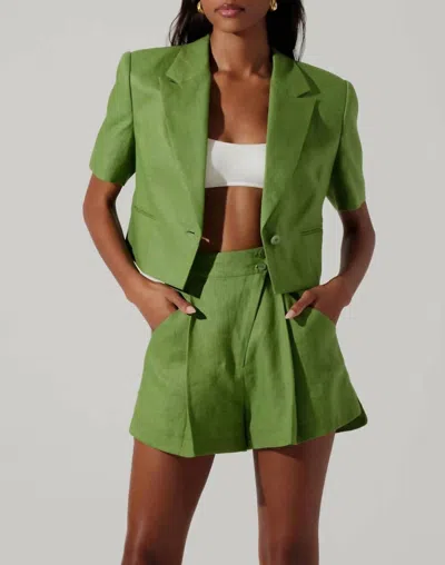Astr Kerrigan Blazer In Green