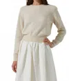 Astr Kiran Fine Knit Sweater In Ivory In Neutral