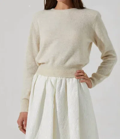 Astr Kiran Sweater In Ivory In Multi