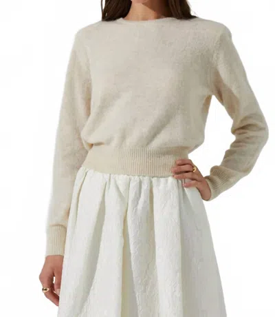 Astr Kiran Sweater In Ivory In Neutral