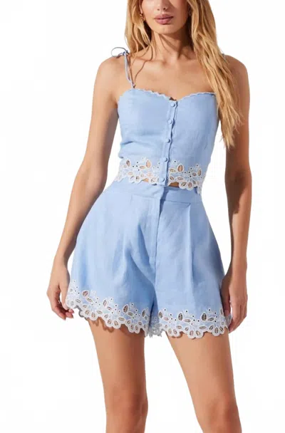 ASTR KIYA TOP IN BLUE