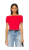 Astr Kylin Sweater Top In Red