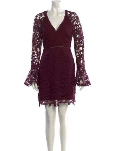 Pre-owned Astr Lace Pattern Mini Dress In Multi