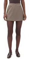 Astr Laudine Skirt Brown Houndstooth In Gray