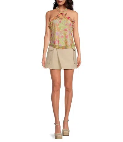 Astr Lautner Skirt In Bone In Brown