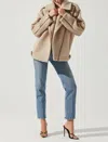 ASTR LAYNE JACKET IN TAUPE