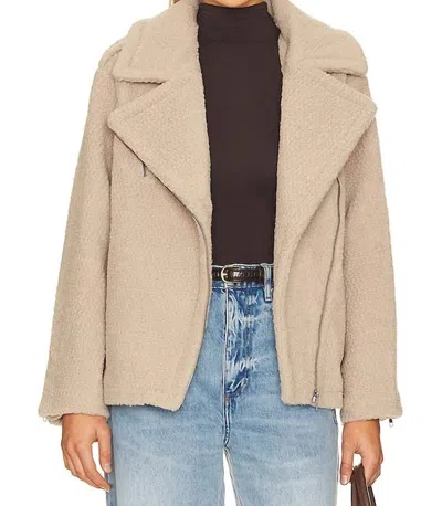 Astr Layne Jacket In Taupe In Grey