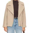 Astr Layne Jacket In Taupe In Grey