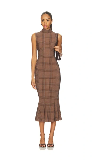 Astr Leigha Dress In Brown
