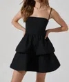 Astr Leola Mini Dress In Black In Black