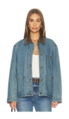 Astr Leslie Jacket In Blue