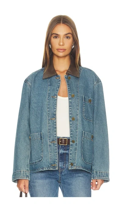 Astr Leslie Jacket In Blue
