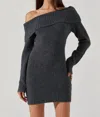 Astr The Label Leya Off The Shoulder Sweater Dress